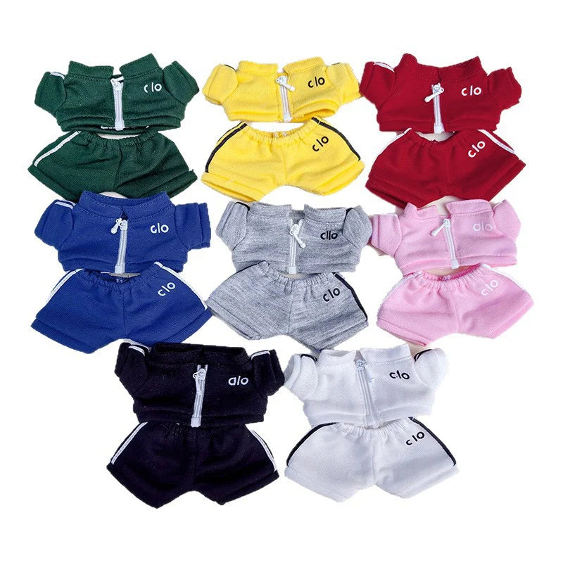 ALO 17cm Labubu Clothes Set(NO DOLL) Accessories Suit Cute Clothes for Labubu Dress up Unique Style (Fits Gen 1/2/3)
