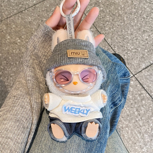 "WEEKLY" Street Style Outfit for Labubu (Gen 1–3 Compatible)