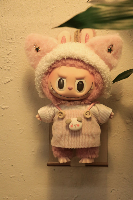 Blush Alpaca Pink Outfit for Labubu (Fits Gen 1/2/3)