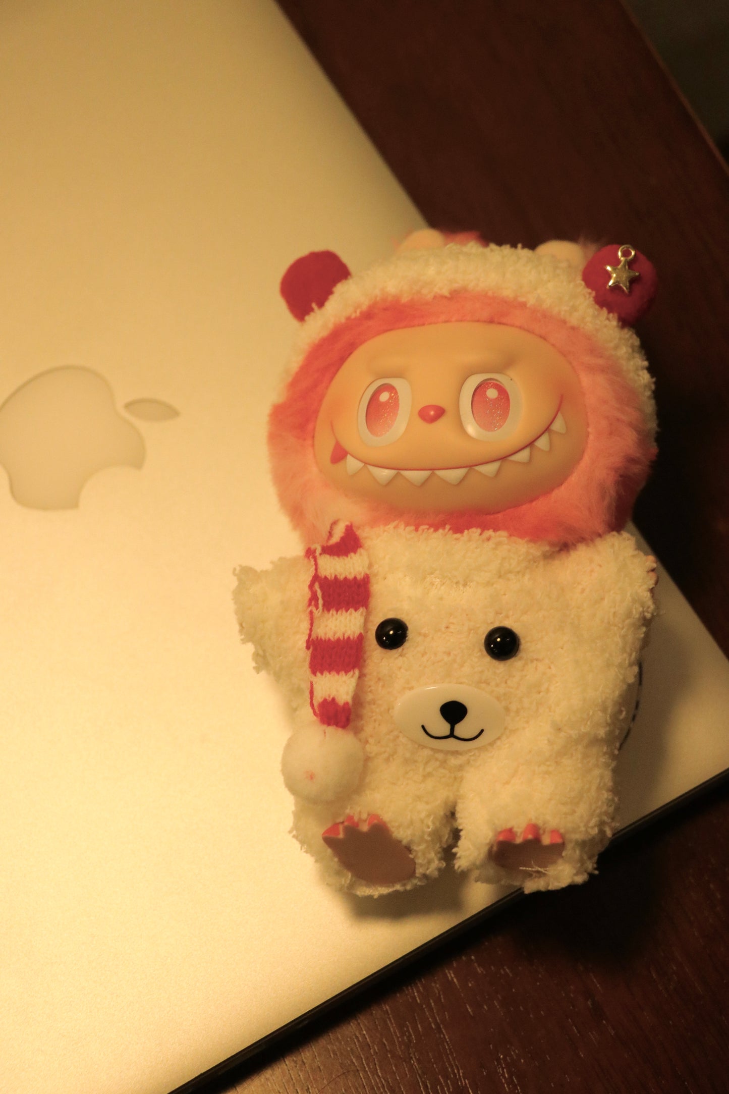 Polar Bear Cozy Outfit for Labubu (Fits Gen 1/2/3)