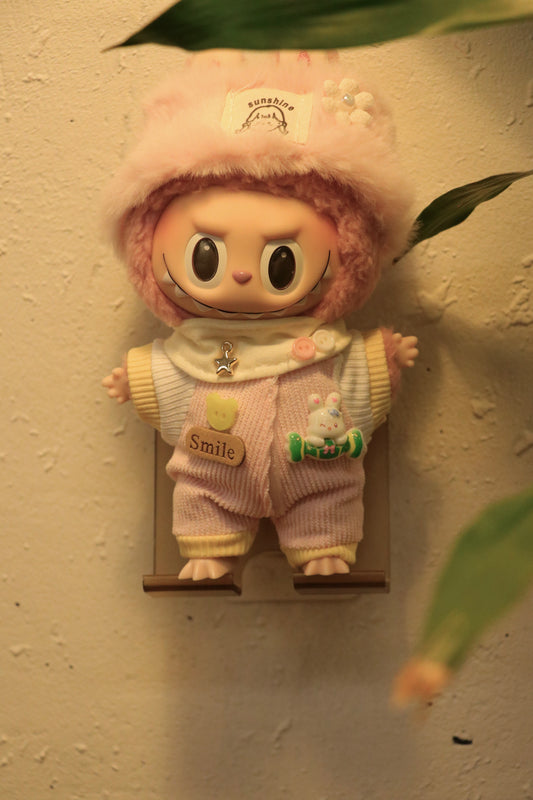 Sweet Sunshine Pink Outfit for Labubu (Fits Gen 1/2/3)