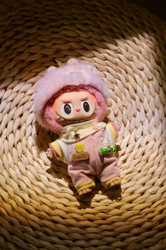 Sweet Sunshine Pink Outfit for Labubu (Fits Gen 1/2/3)