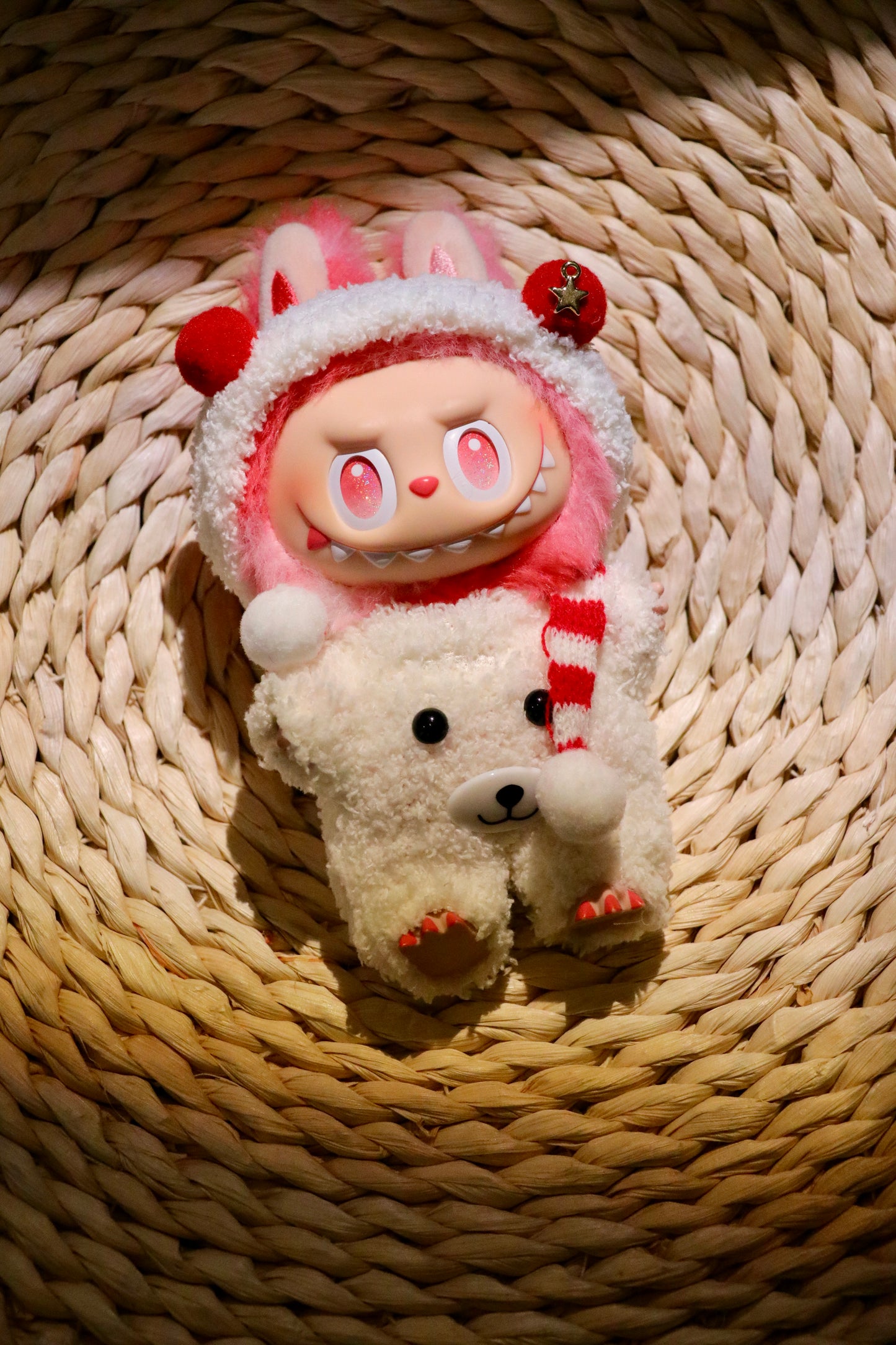 Polar Bear Cozy Outfit for Labubu (Fits Gen 1/2/3)