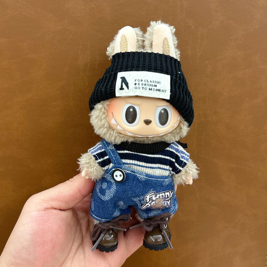 Denim Streetwear Set for Labubu (Fits Gen 1/2/3)