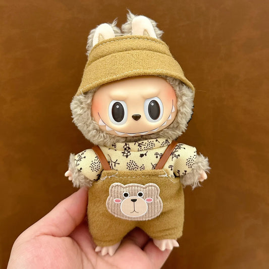 Teddy Bear Pocket Outfit for Labubu (Fits Gen 1/2/3)
