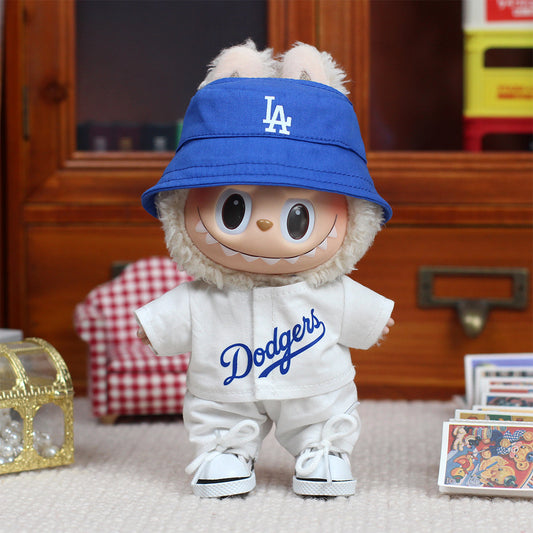 Dodgers-Style Baseball Outfit Set for Labubu (Fits Gen 1/2/3)